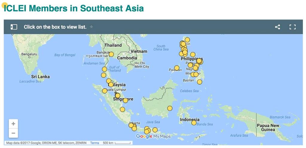 ICLEI Southeast Asia ICLEI - Local Governments for Sustainability is the world s leading network of