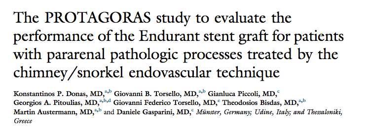 128 patients with pararenal pathologies and the intention to treat by Endurant and Atrium Advanta V12 1