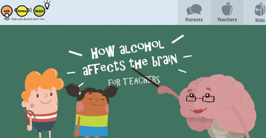 to teach the science of how the brain works and how alcohol affects it.