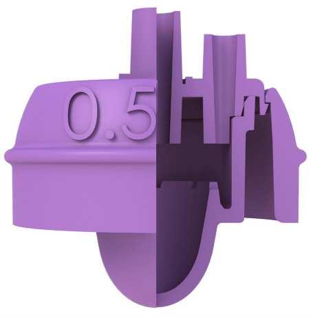 The semen and medium are inserted into the polypropylene medical graded separator.