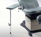 18" Wide Headrest Accommodates larger patients, and during procedures, can serve as