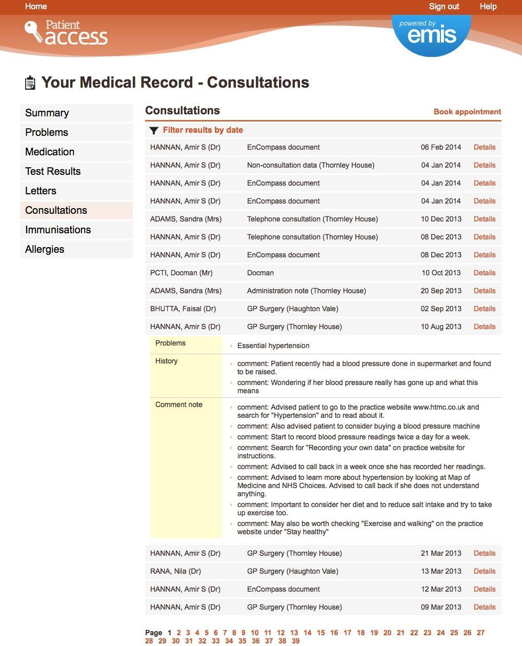 consultation Encompass documents are Instant Medical History questionnaires which allow you to complete a questionnaire about certain symptoms such as