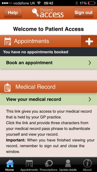 Test Patient Record User ID: