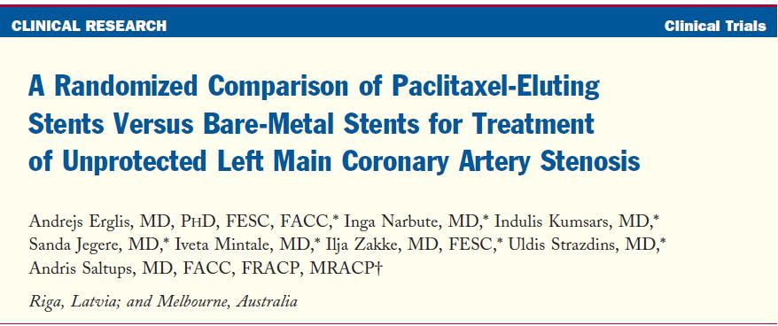 2. PCI with Stent Implantation Bare-metal and drug-eluting stents Freedom from MACE In a direct comparison 103 patients