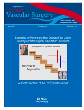 Vascular Surgery Volume 52;; Supplement;; 2010 Joint SVS/APMA collaboration Recommendation 3: We recommend that the