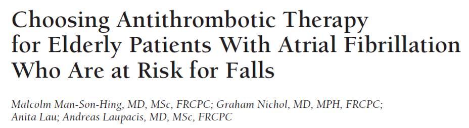 Among older patients, falling is common (about 30% fall at least once a year), and subdural hematomas are uncommon persons