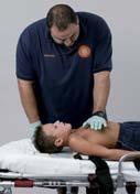 Skill 31-4: Chest Compressions (1-8 yrs) 2. Depress sternum ~1/3-1/2 depth of patient s chest 3.