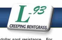 a preventative approach in controlling diseases on L-93 creeping bentgrass.