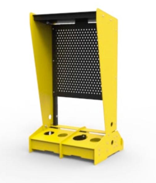 dispenser Along with this the SOS Station can be provided in an array of bright colours to suit different industries health and safety regulations.