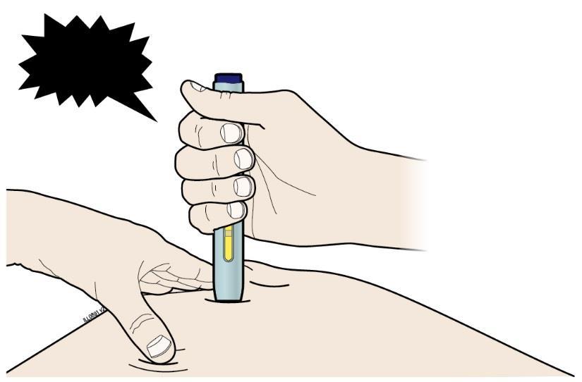click I) When you are ready to inject,