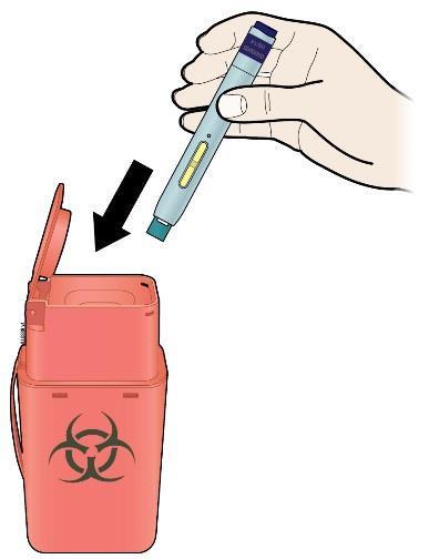 Important: When you remove the autoinjector, if the window has not turned yellow, or if it looks like the medicine is still being released, this means you have not received a full dose.