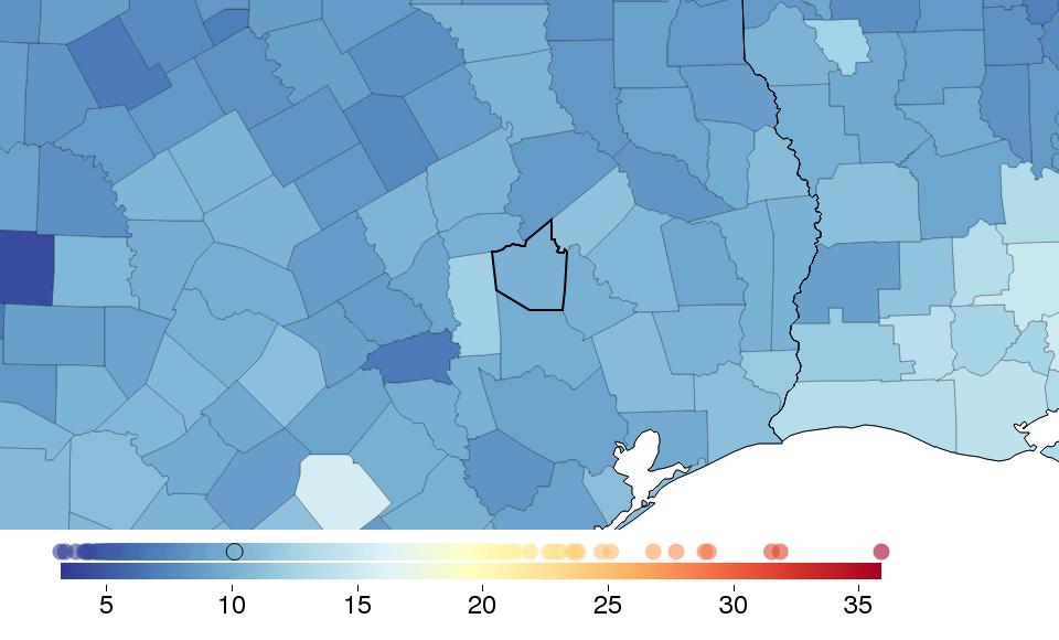 FINDINGS: HEAVY DRINKING Sex Walker County Texas National National rank % change 2005-2012