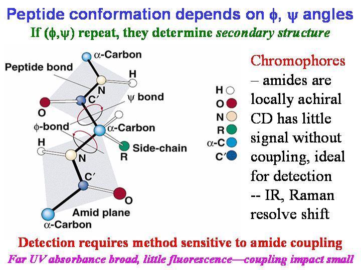 In IR can do VCD, called Vibrational Circular Dichroism Signals smaller (need more concentration) but differentiation between states/conformations is higher VCD measures same transitions as IR, but