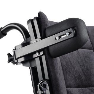 Large body Set the seat to back angle in a posterior angle to allow more space