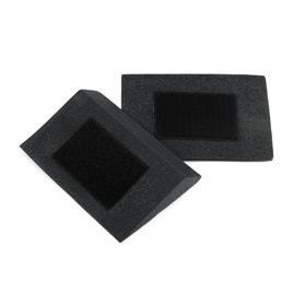 Upholstery: dark grey plush. Sold per piece. Back wedge plush, long 0 cm (") long.  Upholstery: dark grey plush.