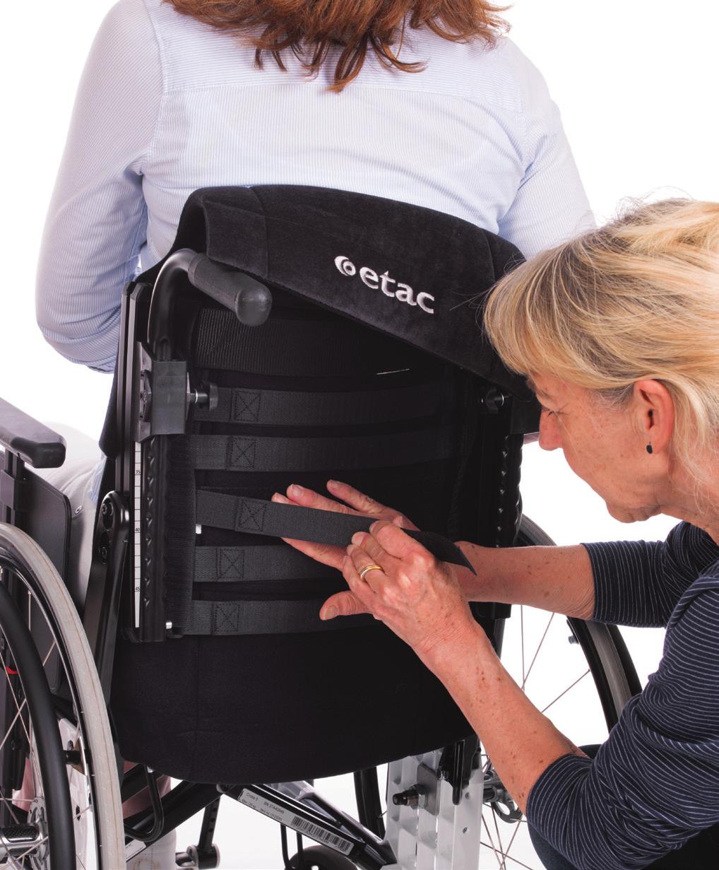 Etac Cross A back support Made to fulfill the toughest positioning targets of dedicated rehab professionals.