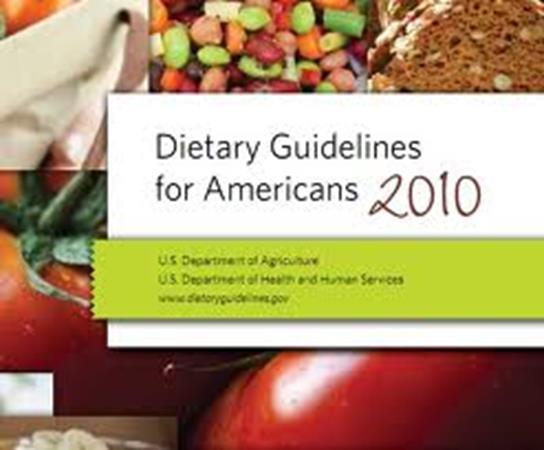 2010 Dietary Guidelines for Americans Scientifically based diet and