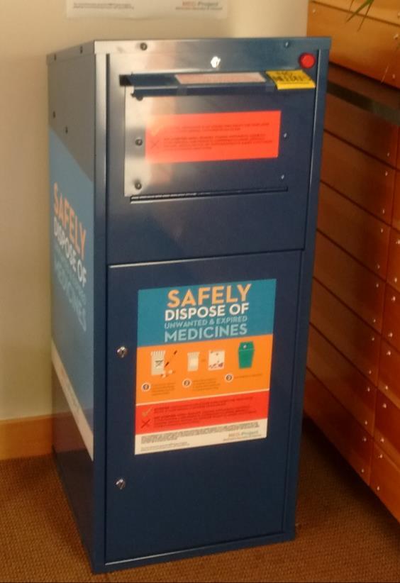 Secure Medicine Return: Safe for Your Family and Our Environment Secure and safe. Reduces access and risks. Helps prevent medicine abuse, poisonings, and overdoses.