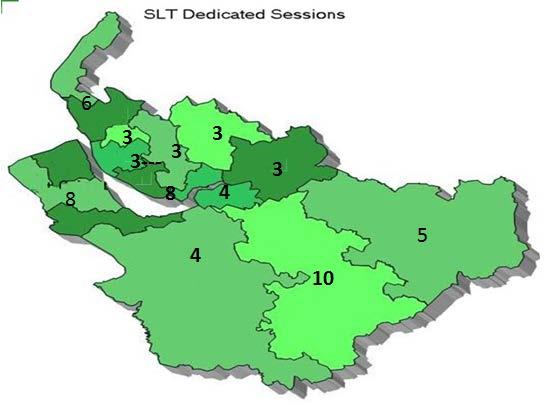 Appendix 1: Number of specialist speech and language therapy sessions provided across Cheshire and Merseyside pre network in 2002 Highly Specialist SLT