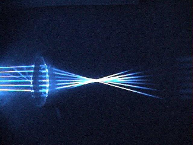 REFRACTION Light passing through a convex lens (as in the eye) is bent so that the rays