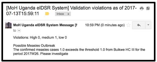 The study demonstrated that is possible to build an effective case notification and lab confirmation system using DHIS2 tracker with automated SMS and email notification functionality.