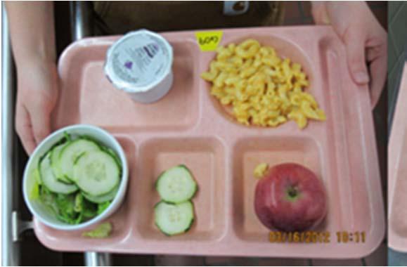 What are children eating at school lunch?