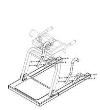 ASSEMBLY INSTRUCTIONS STEP FOUR Attach the Cane Shaped Handles (R12038) to the Frame Assembly (D11002) You must remove the hex bolts, curved washers and capped nuts from the handle supports on the