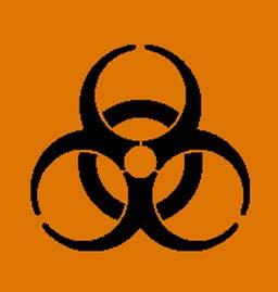 Signage and Labels The universal biohazard symbol is used as a warning that an item contains potentially infectious materials. This warning is on door signs at UNH where blood or OPIM may be present.