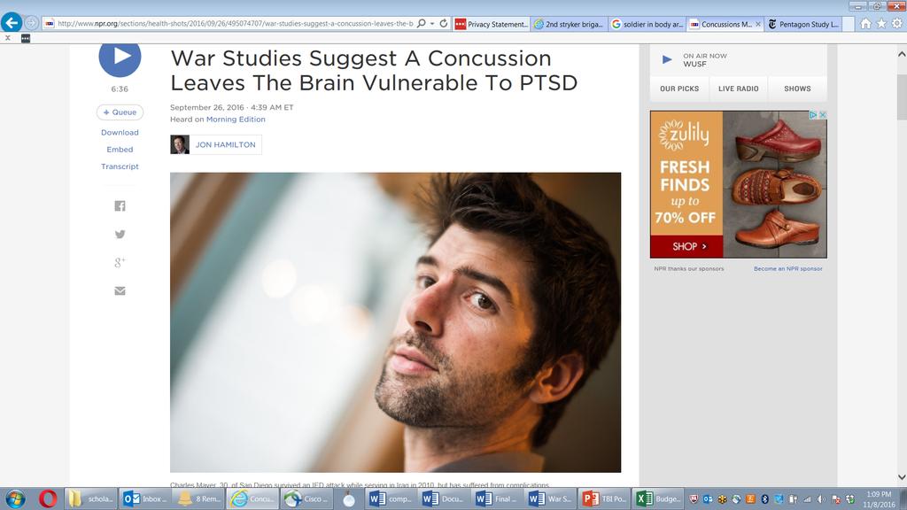 injury are far more likely to develop PTSD, a condition that can cause