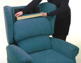 Adaptable Cushions The C-air comes with a fixed waterfall back cushion as standard.
