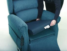 individual s comfort. In fibre filled cushions the padding levels can also be adjusted.