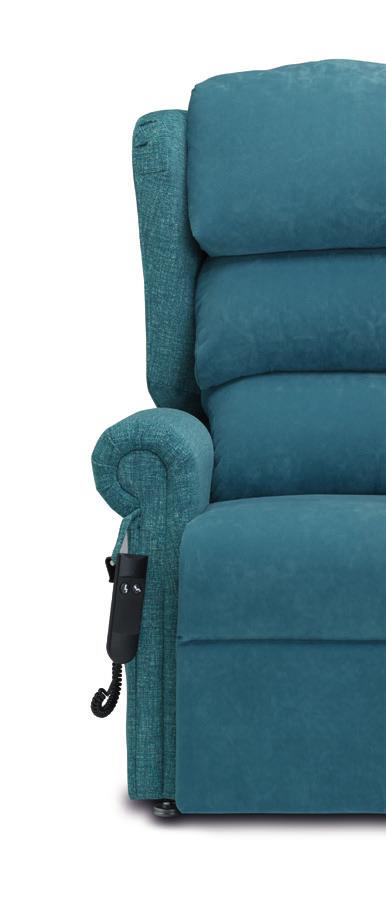 Optional Accessories A choice of interchangeable back cushions A choice of arm styles Full length arm covers Head cover Pockets on both sides of the chair Replacement chaise cover and memory foam