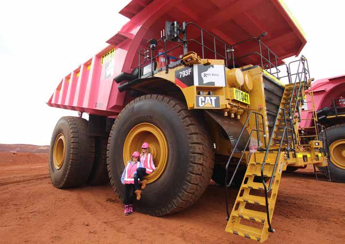 Mrs Gina Rinehart and Ginia Rinehart mother affectionately called me. And our third pink truck, is named after my goddaughter, Rachel.