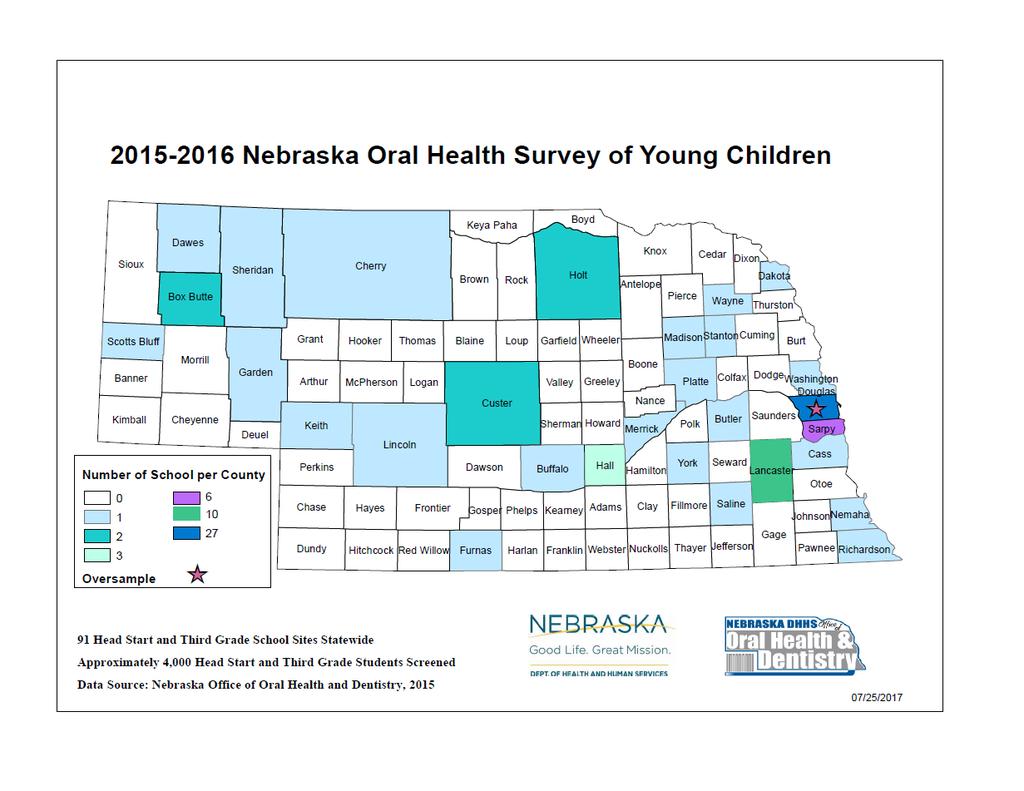 Nebraska Nebraska Department Oral of Health Survey &