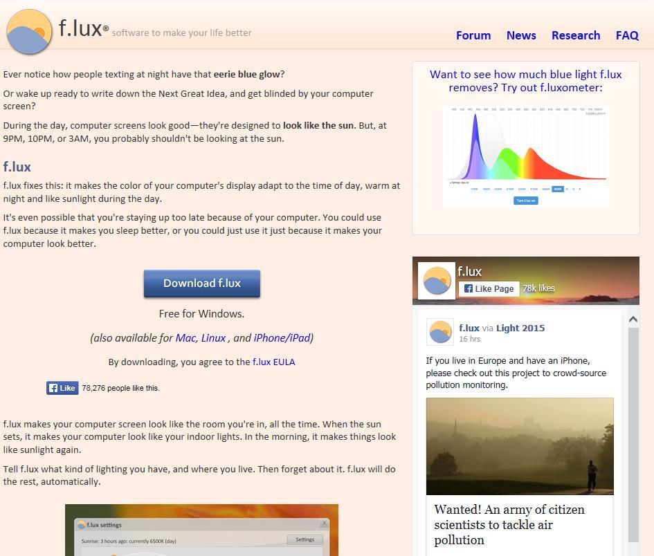 f.lux for Mac