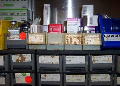 49 Discontinued Medications 105 Discontinued patient specific medications are appropriately secured and removed from patient supplies in a timely manner (e.g.