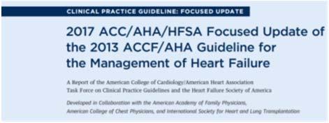 Sacubitril/valsartan and NP s 3. ST2 2017 ACC/AHA/HFSA HF guidelines 1. Prevention of HF 2. Diagnosis 3.
