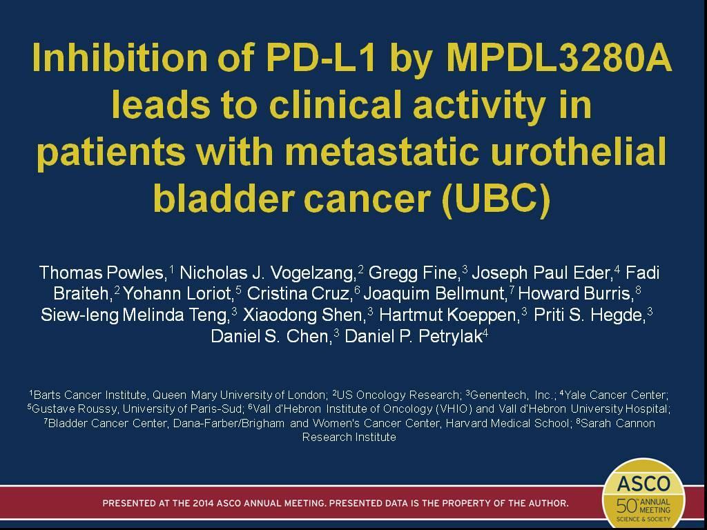 Inhibition of PD-L1 by MPDL3280A<br />leads to clinical activity in<br />patients with