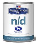 n/d For dogs with cancer High protein, high fat Meets protein and energy demands while starving cancer cells