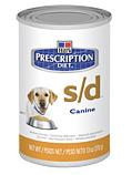 s/d (canned only) For dogs with urinary tract disease Cases associated with struvite crystals