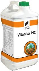 500 % Mn Manganese, water-soluble* Application rate: 10 30 l/ha in 600 800 l water Vitanica for nutrition and greening up Organo-mineral NPK fertilizer with trace elements Includes kelp extract