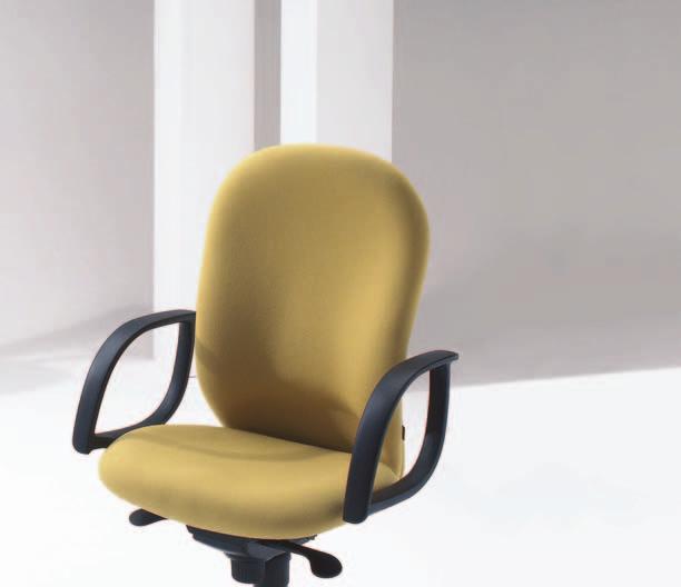 A distinct waterfall front-edge profile to the contoured, posture seat