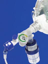 - Nebulizer (In-Line Capability) Clinicians can administer meds without the need for mask removal.