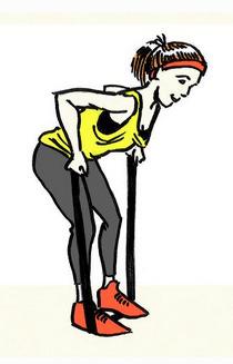 Exercise 4: Bent Over Row You can do it, put your back into it. Stand over the center of the band with feet shoulder-width apart.