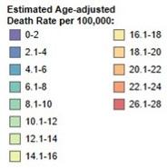 Age-adjusted Death Rates for Drug Poisoning by