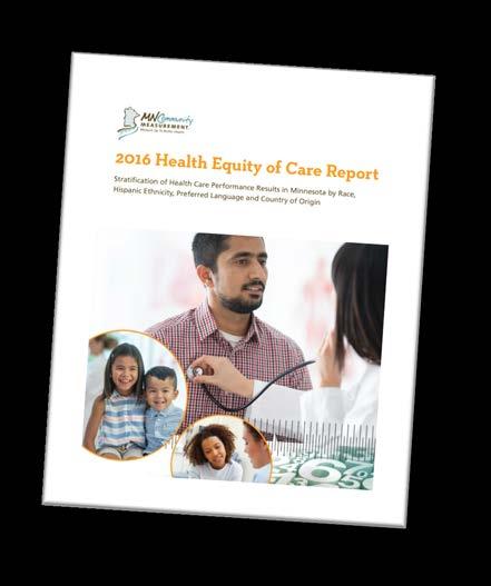 2016 Health Equity of Care Report, page 31.
