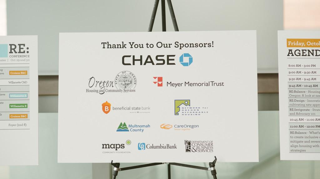 How your sponsorship helps Oregon Your generous commitment to become a 2016 RE:Conference sponsor will make an impact on the lives of tens of thousands of Oregonians.