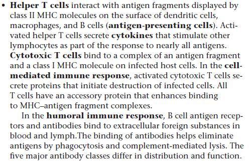 and Cell-mediate Memory Cells Helper T Cells Cytotoxic Cells 3.