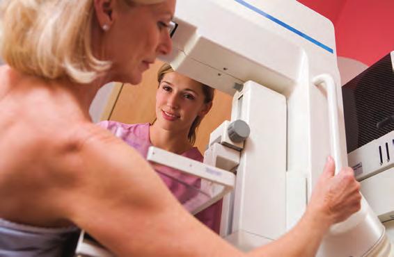 Mammography Mammography is used to screen for problems in women with no symptoms. A mammogram can show changes in the breast that are too small to feel.