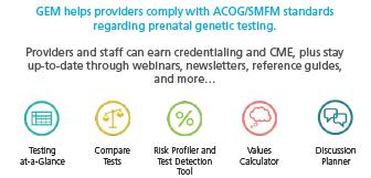 standards regarding prenatal genetic testing.